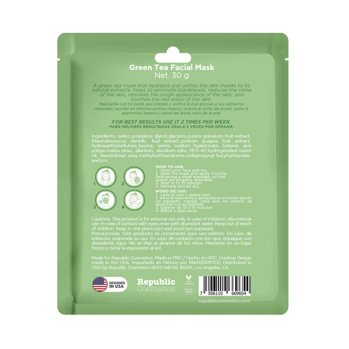 Yaab Beauty Organic green tea facial mask