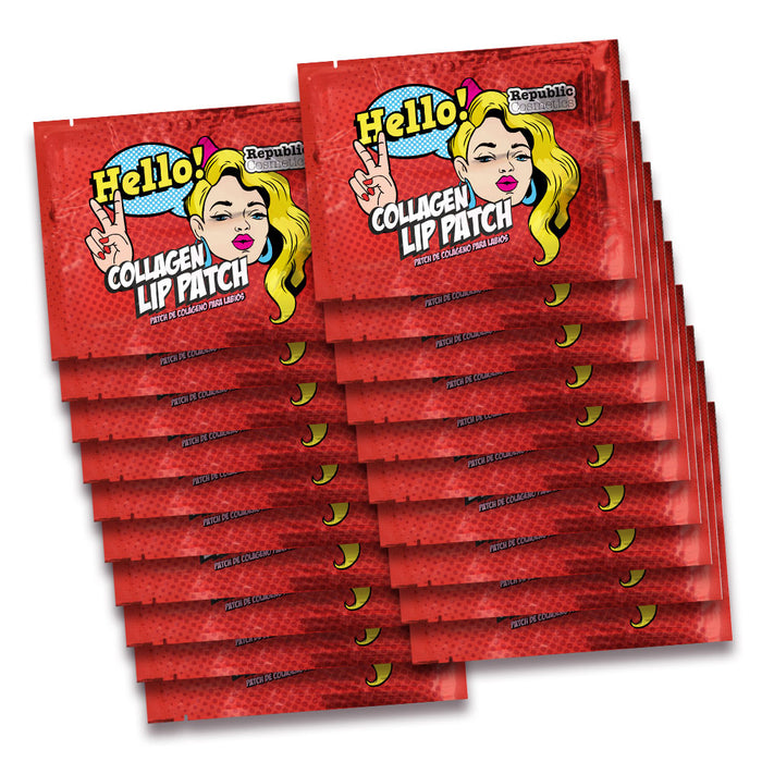 Republic Cosmetics Pack 20 pcs Collagen Hydrogel Lip Patch