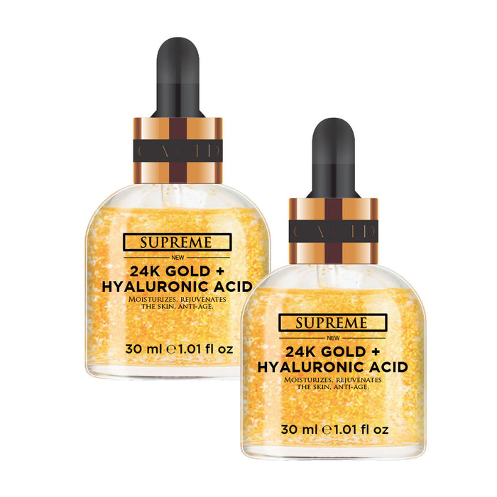 Republic Cosmetics 2 pcs 24 K Gold Serum + Hyaluronic Acid